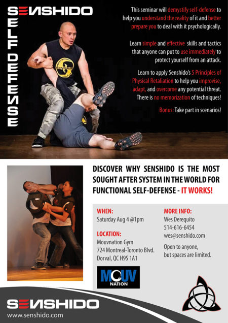 Senshido Self-Defense Flyer